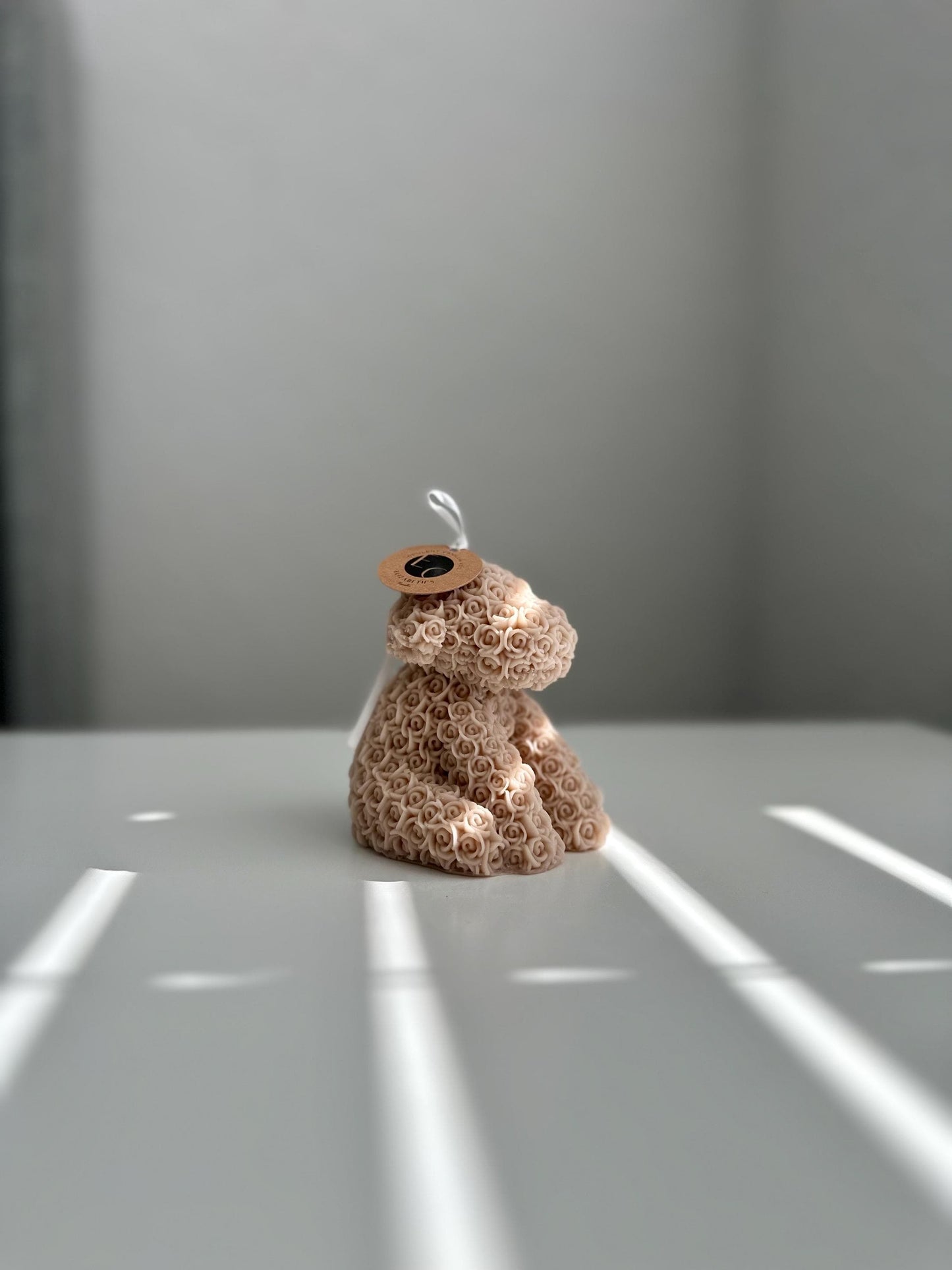 Rosebud Puppy Candle
