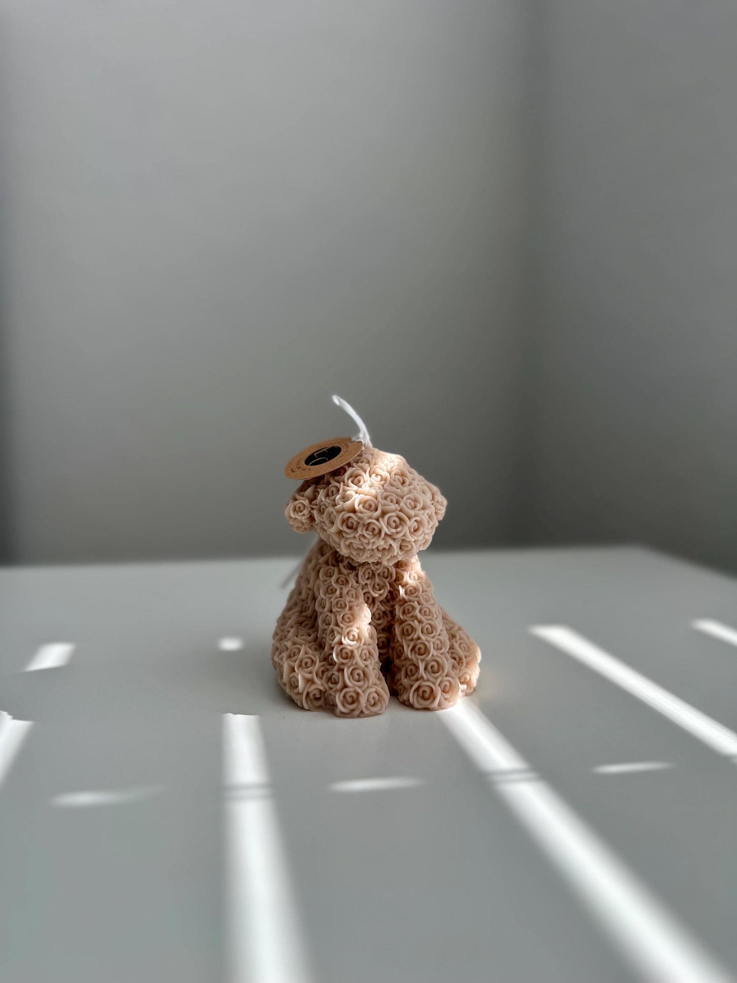Rosebud Puppy Candle