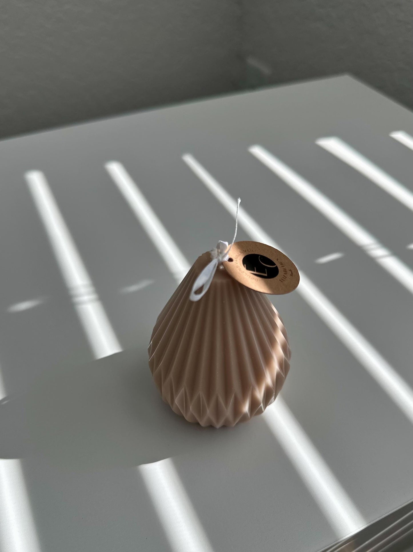 Luxe Geometric Pear Candle
